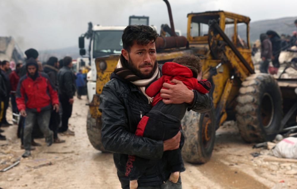 Пункт приёма гуманитарной помощи пострадавшим в Турции и Сирии