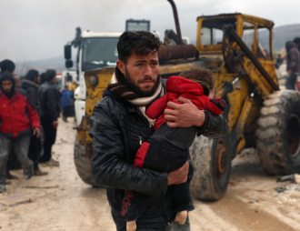 Пункт приёма гуманитарной помощи пострадавшим в Турции и Сирии